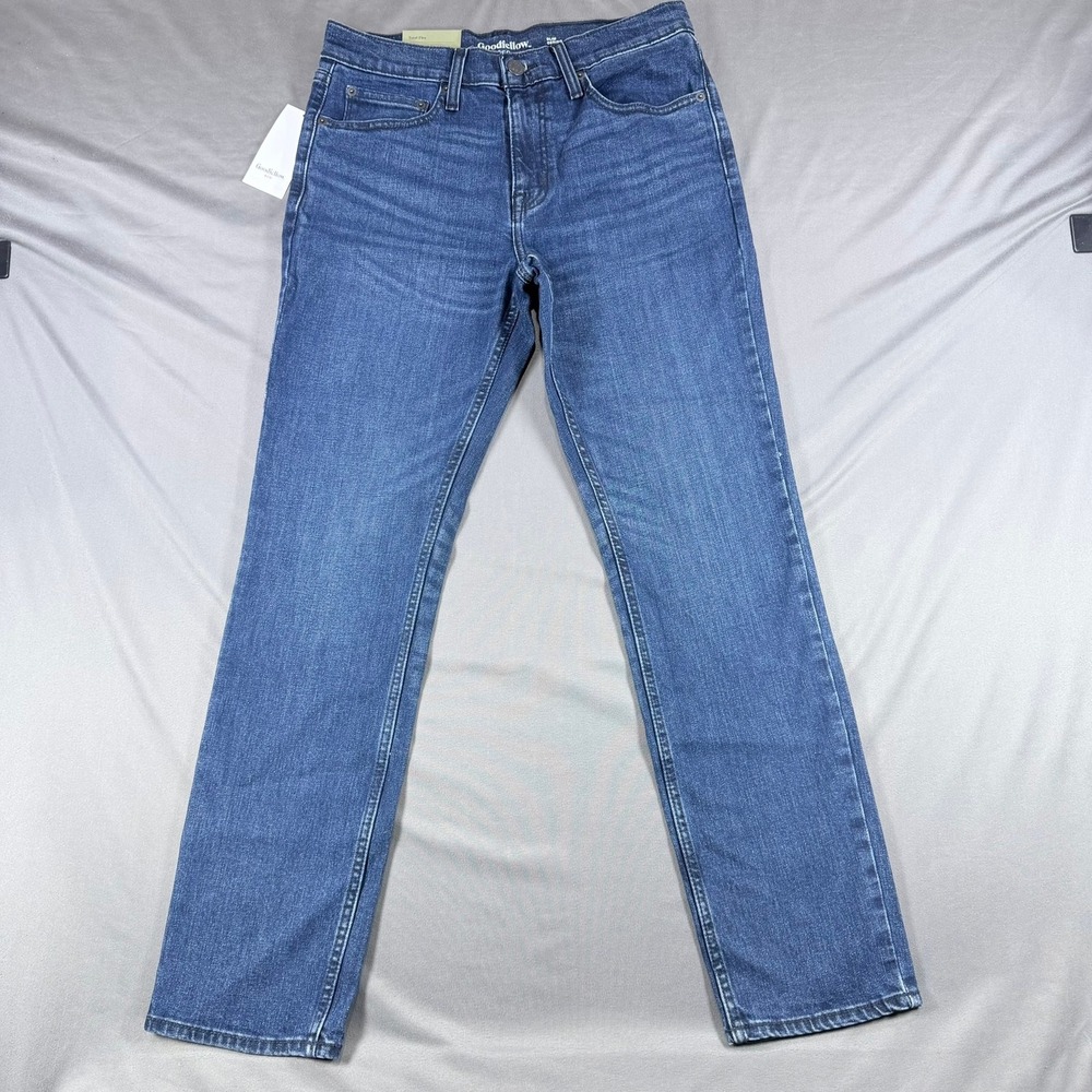 Goodfellow Mens 30x30 Blue Cotton Total Flex Slim Fit Denim Jeans New With Tags